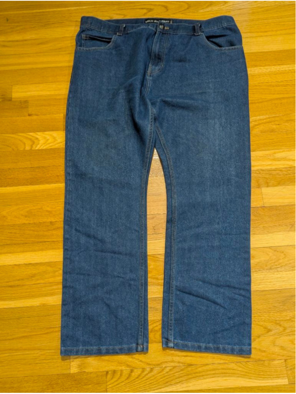Denim Co. Regular Fit Jeans Set of 2 40 x 32 Dark + Medium - Picture 5 of 7
